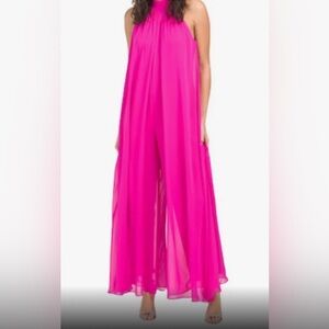 (2) 1.state chiffon romper/jumpsuit sz small NWT red & fuchsia $199 value!
